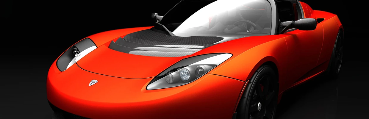 Picture of a Tesla Roadster Sports Car